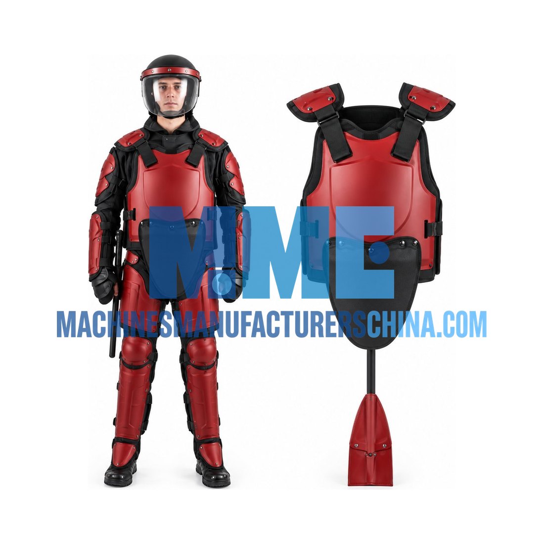 Army Flame Resistance Body Anti Riot Armour Full Body Armor With T Baton — Army Equipment