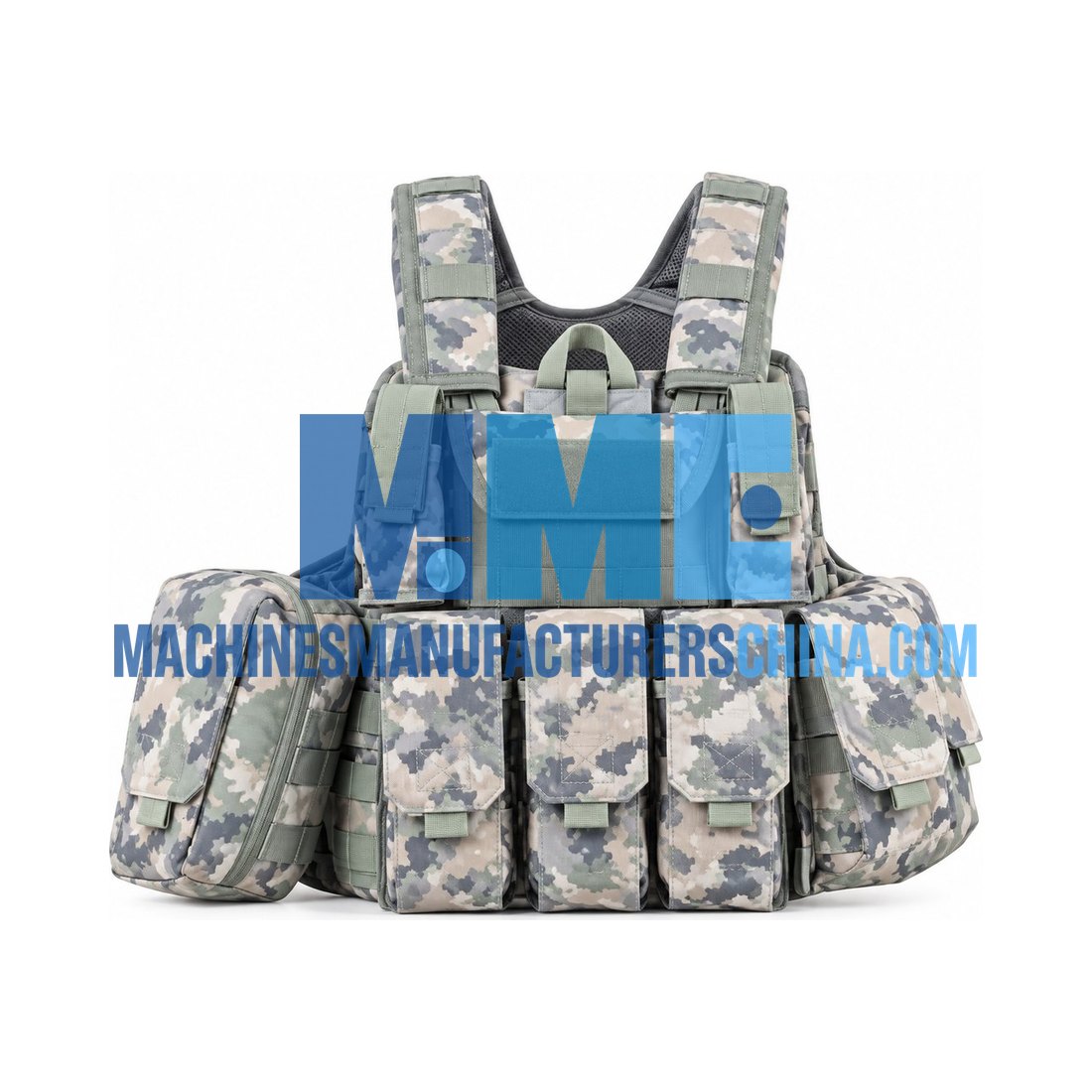 Army Military Ballistic Military Tactical Vest , Molle Jungle Camo Bullet Resistant Vest — Army Equipment