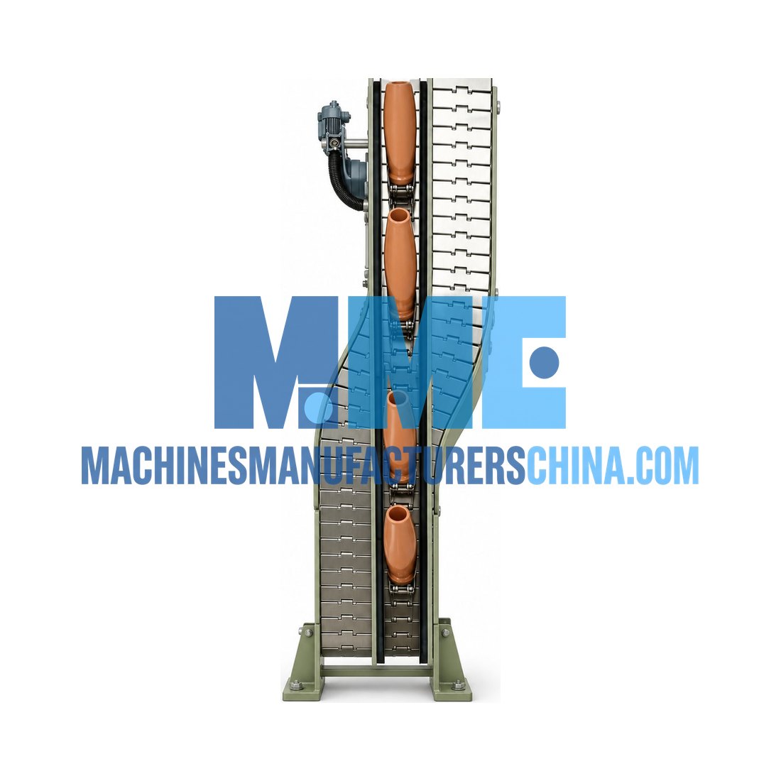 Food Inclined Slat Conveyor — Food Processing Machines